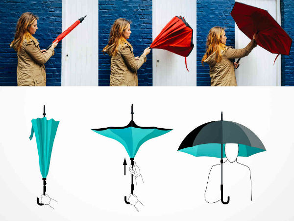 Làm ô dù gấp ngược cầm tay tiện lợi o-du-gap-nguoc-cam-tay